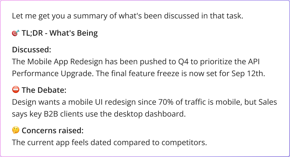 AI Assistant capabilities