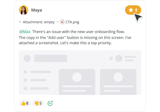 Built-in collaboration and documentation