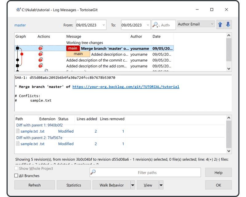 Completed acquiring the latest changes from the remote repository