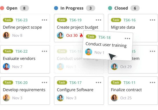 Track progress with visual tools