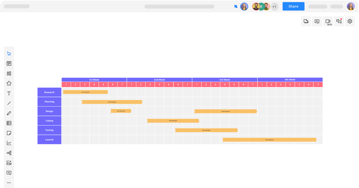 Gantt Chart by Week