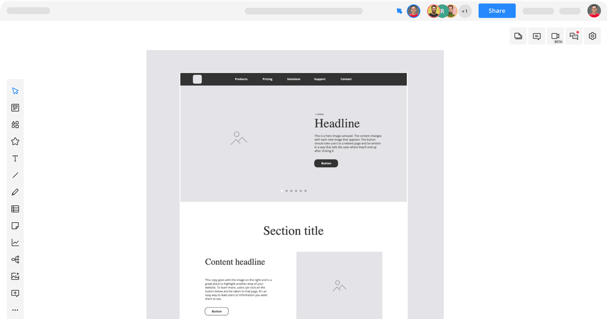 Website Wireframe Template