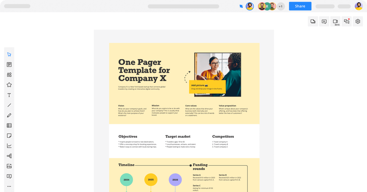 One Pager Template