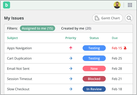 Manage bugs alongside project work