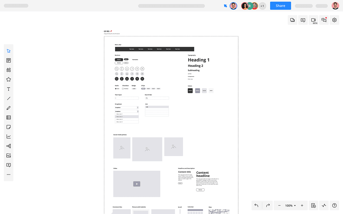 Landing Page Wireframe