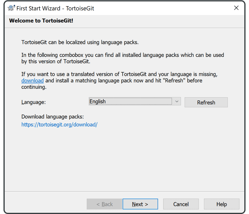 Click TortoiseGit settings